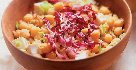 Салат из гороха и тофу