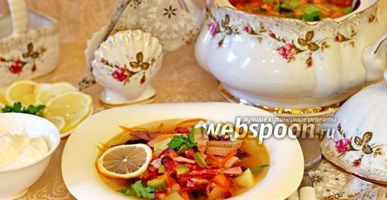 Домашняя солянка в мультиварке