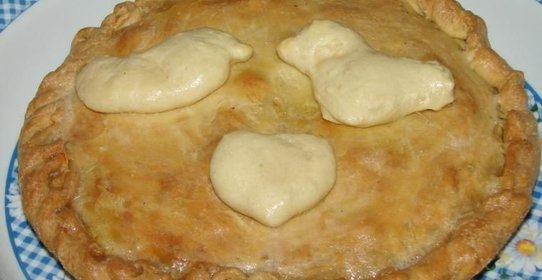 Пирог курник с грибами