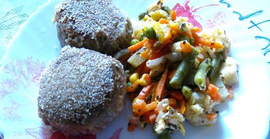 Тефтели из чечевицы с картофелем