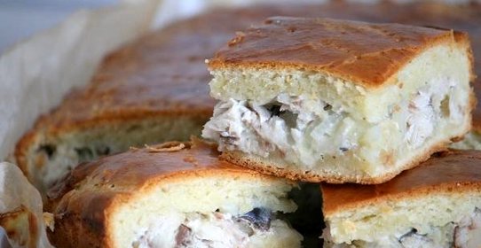 Пирог со скумбрией