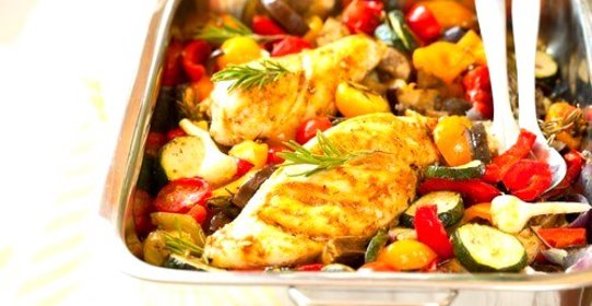 Куриное рагу с репой, морковью, луком и помидорами