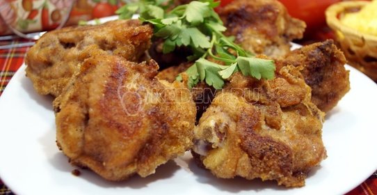 Жареная курица в панировке