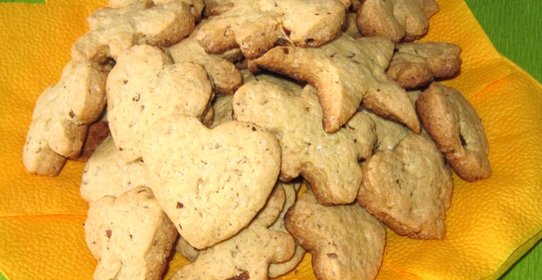 Песочное печенье с грецкими орехами