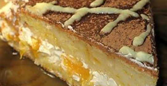 Творожно-апельсиновый пирог
