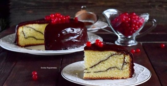 Бисквит на горячем молоке