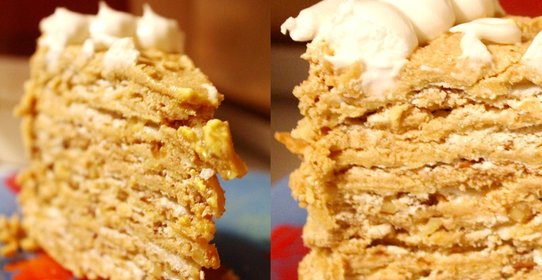 Торт с безе и орехами