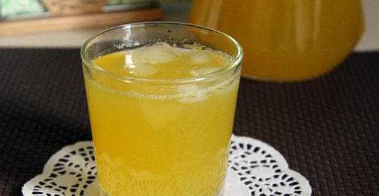 Апельсиновый напиток с зеленым чаем