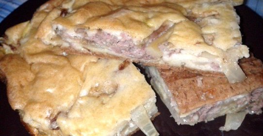 Заливной мясной пирог