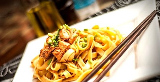 Паста с лососем