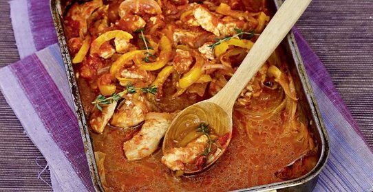 Легкое рагу из индейки