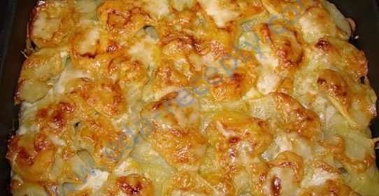 Картошка с мясом по французски