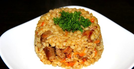 Перловая каша с мясом