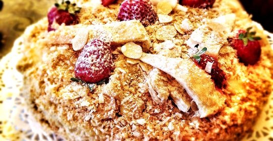 Торт «Наполеон» классический из готового теста