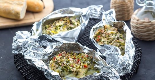 Треска на гриле с кинзой и лаймом