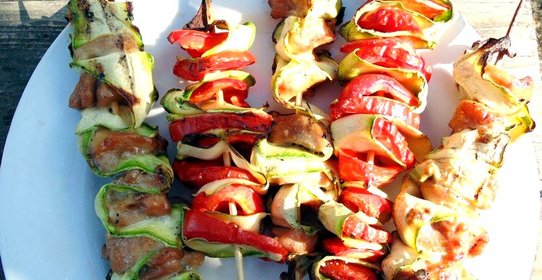 Закусочные мини-шашлычки гриль