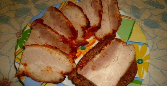 Грудинка запеченная пикантная