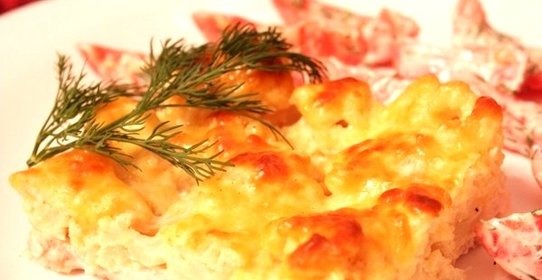 Цветная капуста с куриным филе