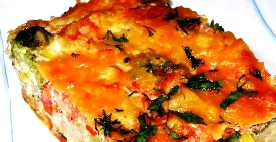 Цветная капуста с овощами в духовке