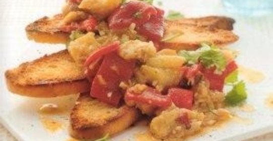 Салат из баклажанов и перцев