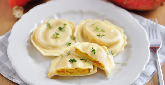 Домашние равиоли с тыквой