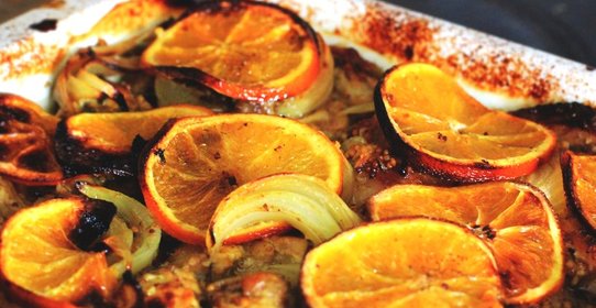 Курица с апельсинами в мультиварке