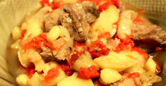 Рагу из говядины с картофелем