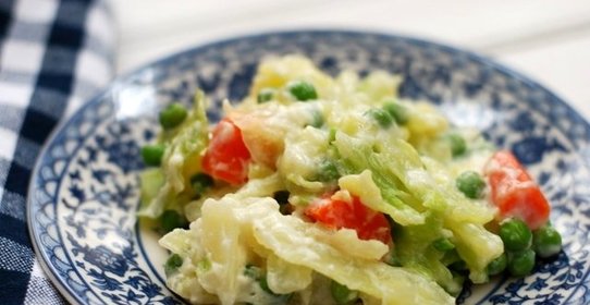 Овощи под соусом бешамель