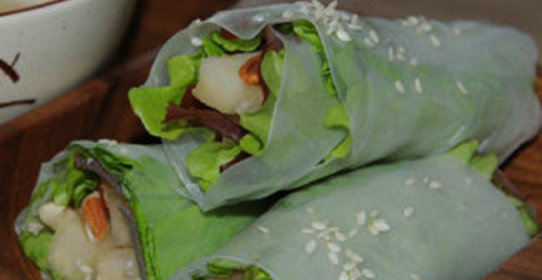 Рулеты с утиным филе и грушей