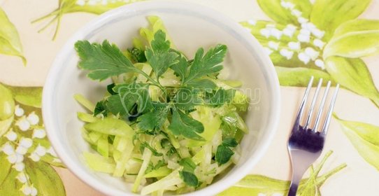 Салат c редькой