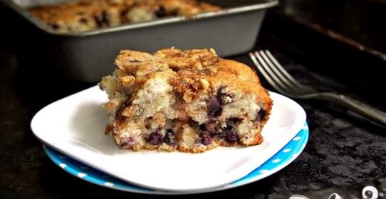 Черничный пирог с йогуртом