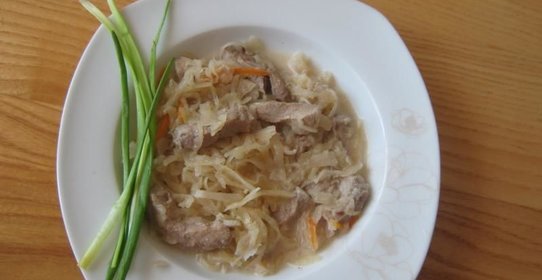 Тушеная капуста с мясом
