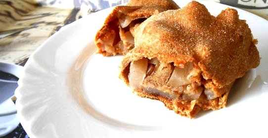 Постный яблочный штрудель