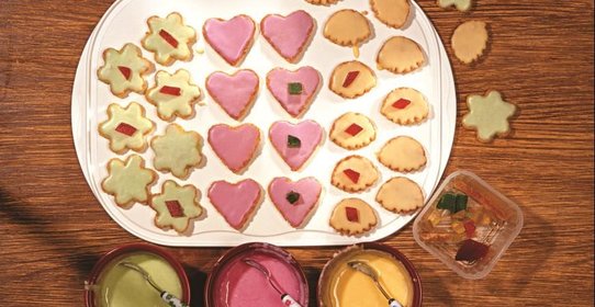 Бисквитное печенье с глазурью