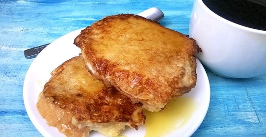 Гренки с медом и корицей