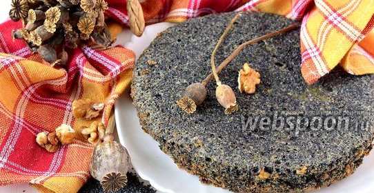 Маково-ореховый бисквит в мультиварке