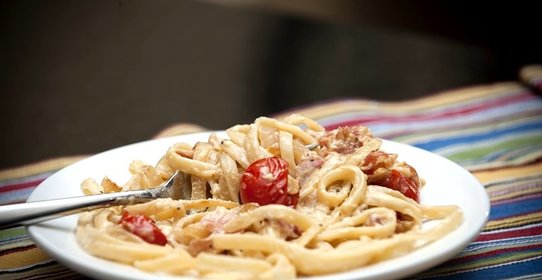 Карбонара с беконом