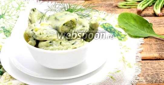 Вареники со шпинатом