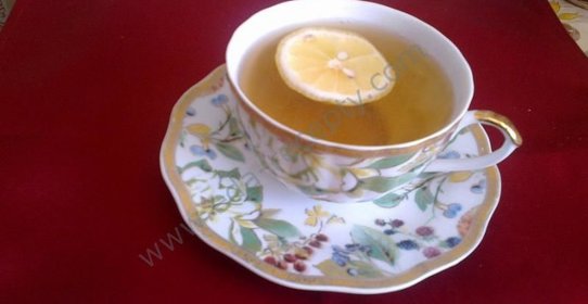 Зеленый чай с лимоном
