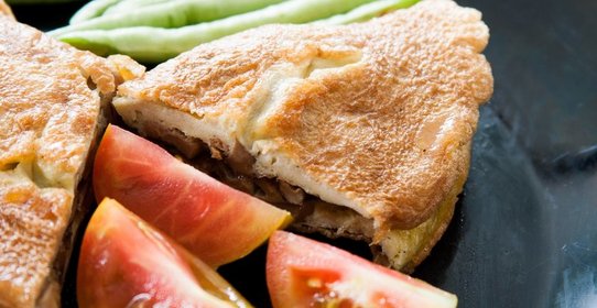 Омлет с шампиньонами