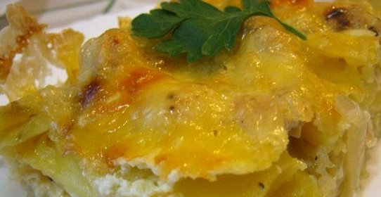 Курица с картошкой и сыром