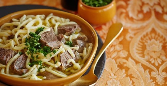 Тувинская домашняя баранья лапша