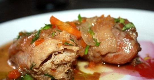 Курица в пиве тушеная