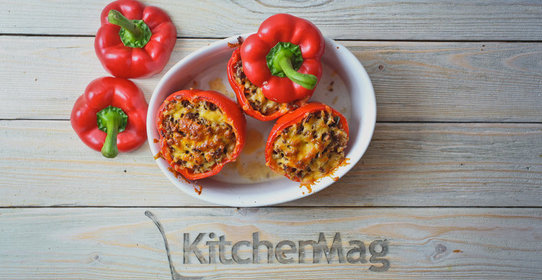 Перец, фаршированный пряным мясом