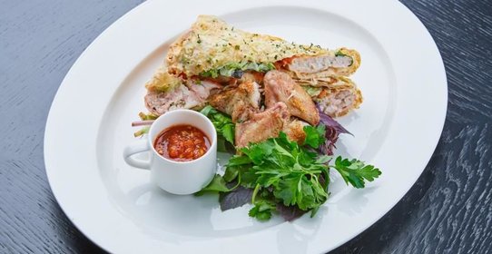 Печеный цыпленок a la шаурма