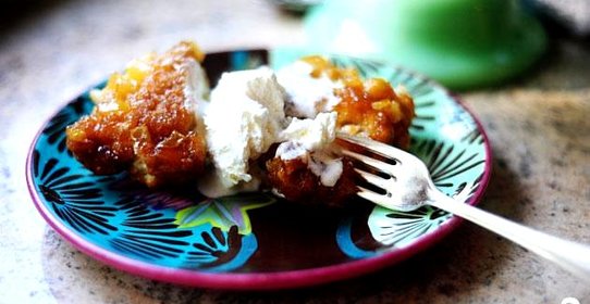 Ананасовое перевернутое печенье