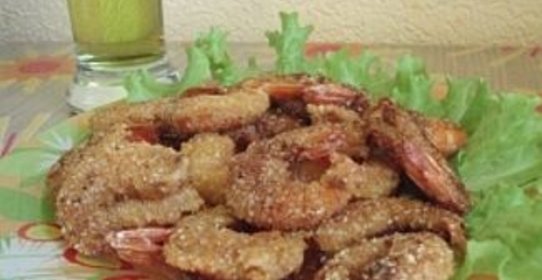 Королевские креветки в панировке