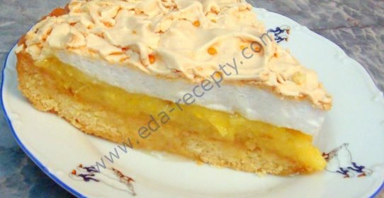 Ананасовый пирог с безе