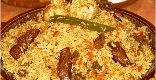 Плов с чесноком