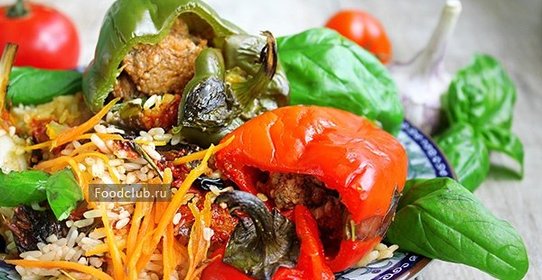 Перцы фаршированные а-ля плов